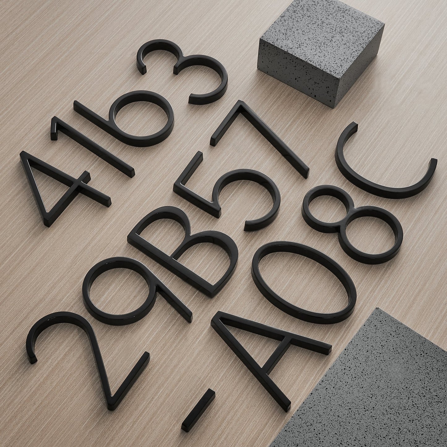 Zinc Alloy Modern Floating House Numbers & Letters - 5 Inch - Outdoor Wall Decor - Image 6