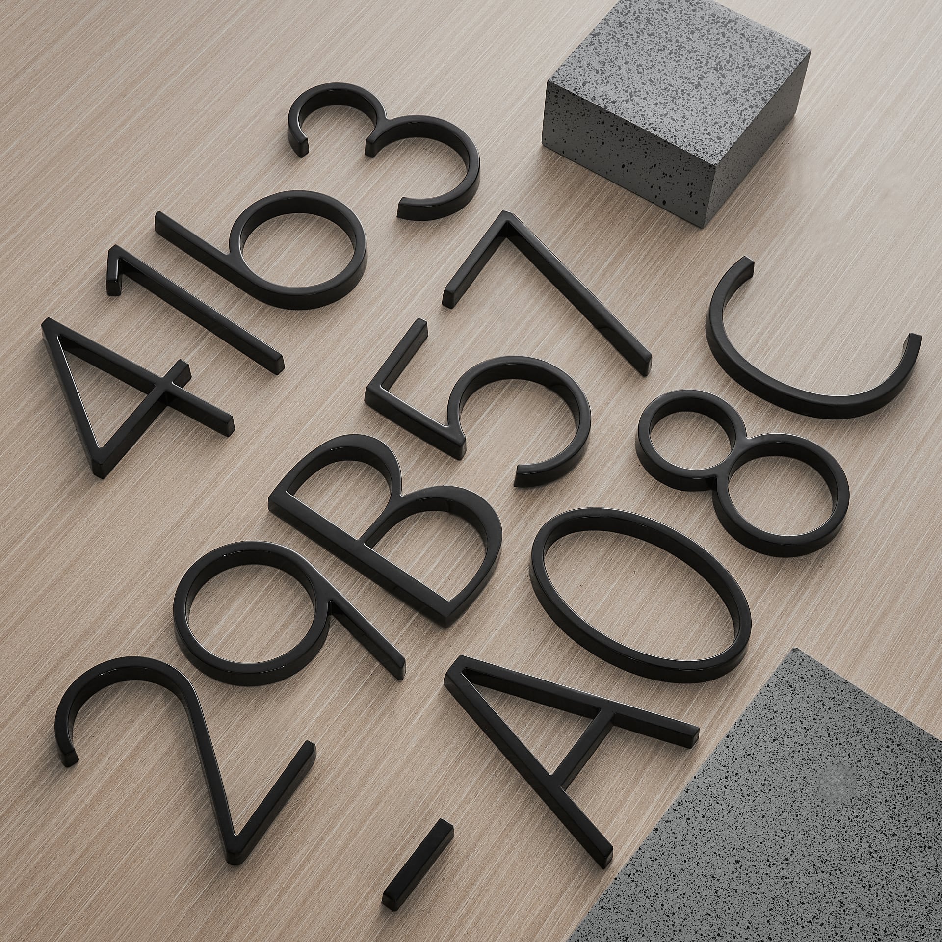 Zinc Alloy Modern Floating House Numbers & Letters - 5 Inch - Outdoor Wall Decor - Image 6